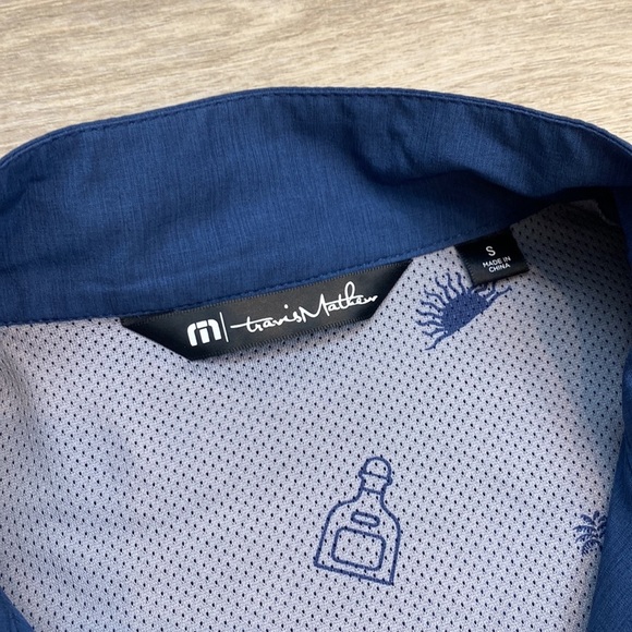 Travis Mathew Stormchaser Lightweight Windbreaker Jacket Golf full zip Blue‎ - Picture 14 of 16